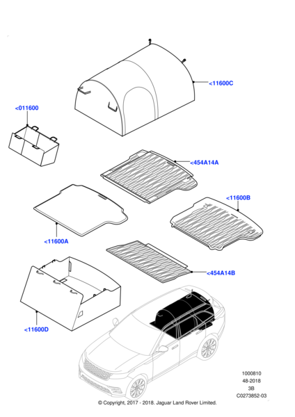 LOADSPACE RUBBER MAT, 21MY ONWARDS
