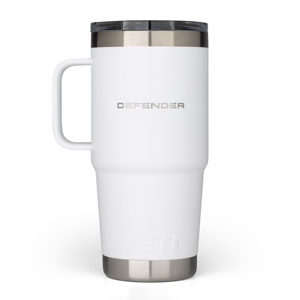 White Defender x YETI Rambler Travel Mug With Handle And Wordmarks - Image 1 of 7