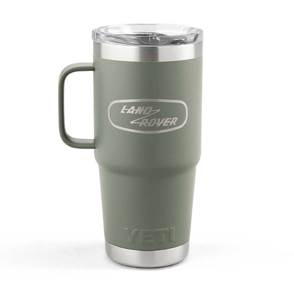 Land Rover Classic x YETI Rambler 20oz/591ml with handle - Camp Green