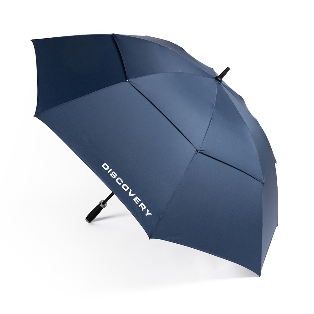 Blue Umbrella with a  White Discovery Wordmark - Image 1 of 9
